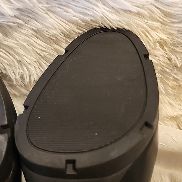 BAR III TALL LEATHER HEEL ZIPPER BLACK MOTO STYLE WOMANS SIZE 10.0 - Picture 14 of 16